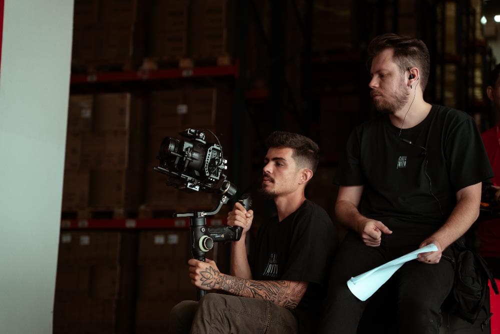 Gravação com gimbal